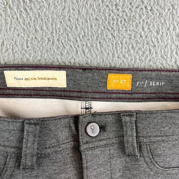 Pilcro and the Letterpress pant Sz 27 Serif Gray Moto Pants - Picture 8 of 10